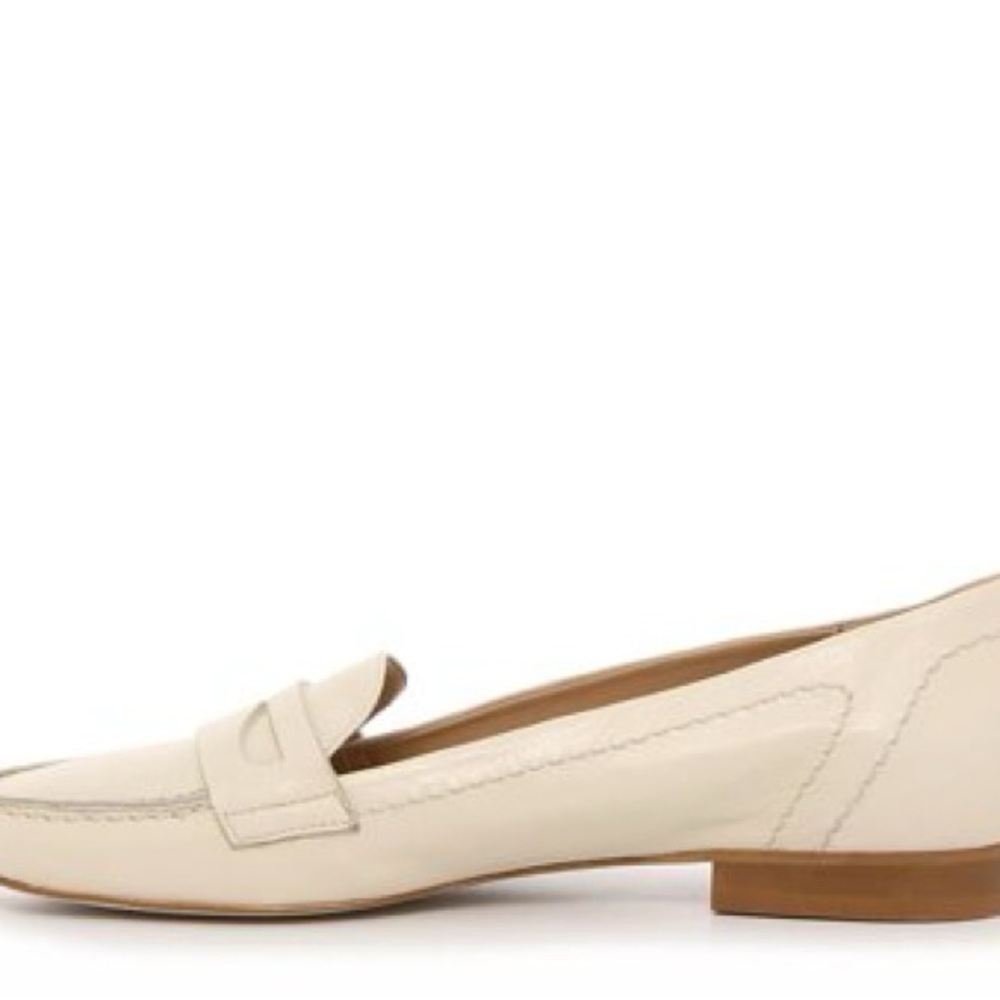 Coach and Four Cream Leather Penny Loafers - Picture 2 of 8